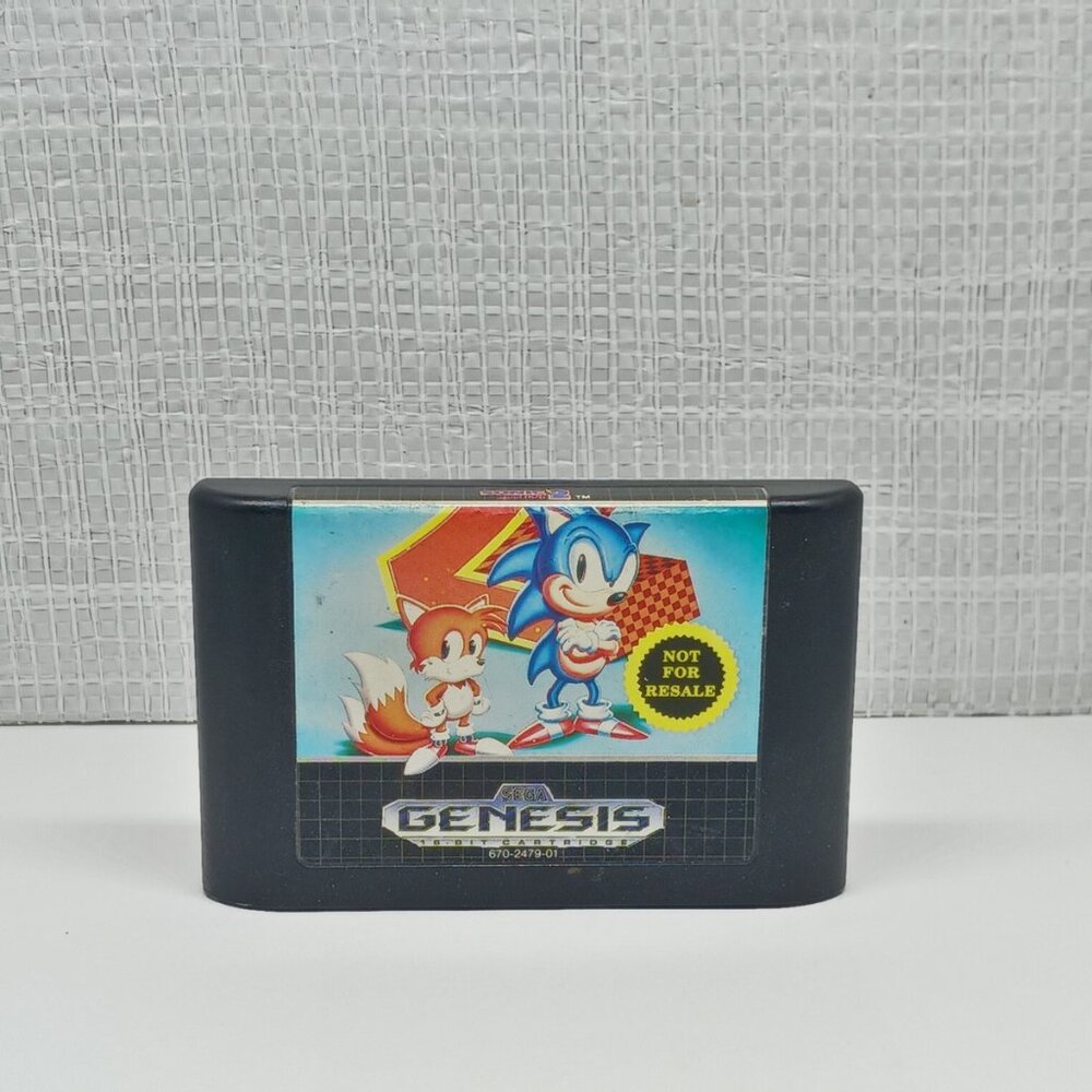 Sega Genesis Sonic the Hedgehog 2, CART only, Tested, Works.